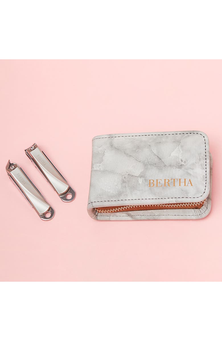 BERTHA Naomi 2 Piece Surgical Steel Groom Kit, Main, color, Grey