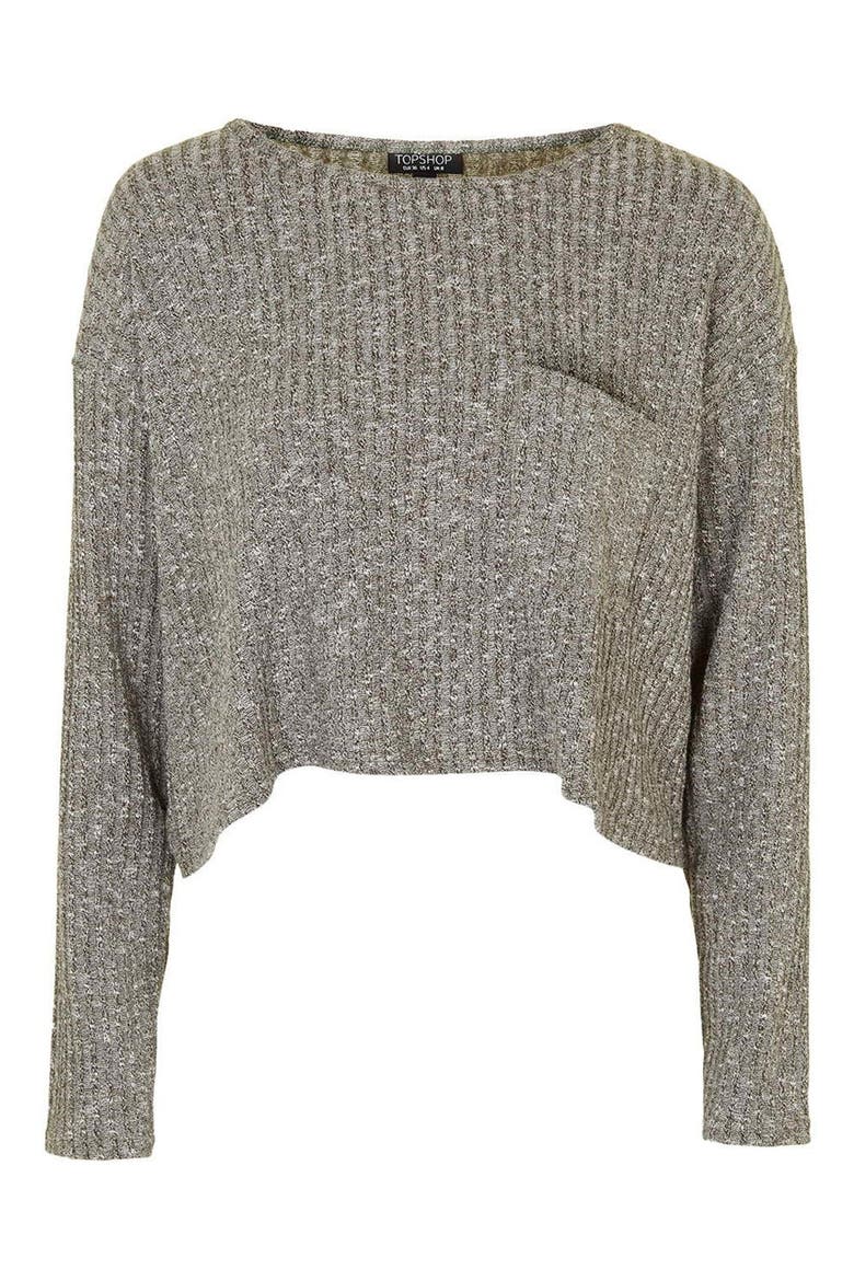 Ribbed Crop Top, Alternate, color, OLIVE