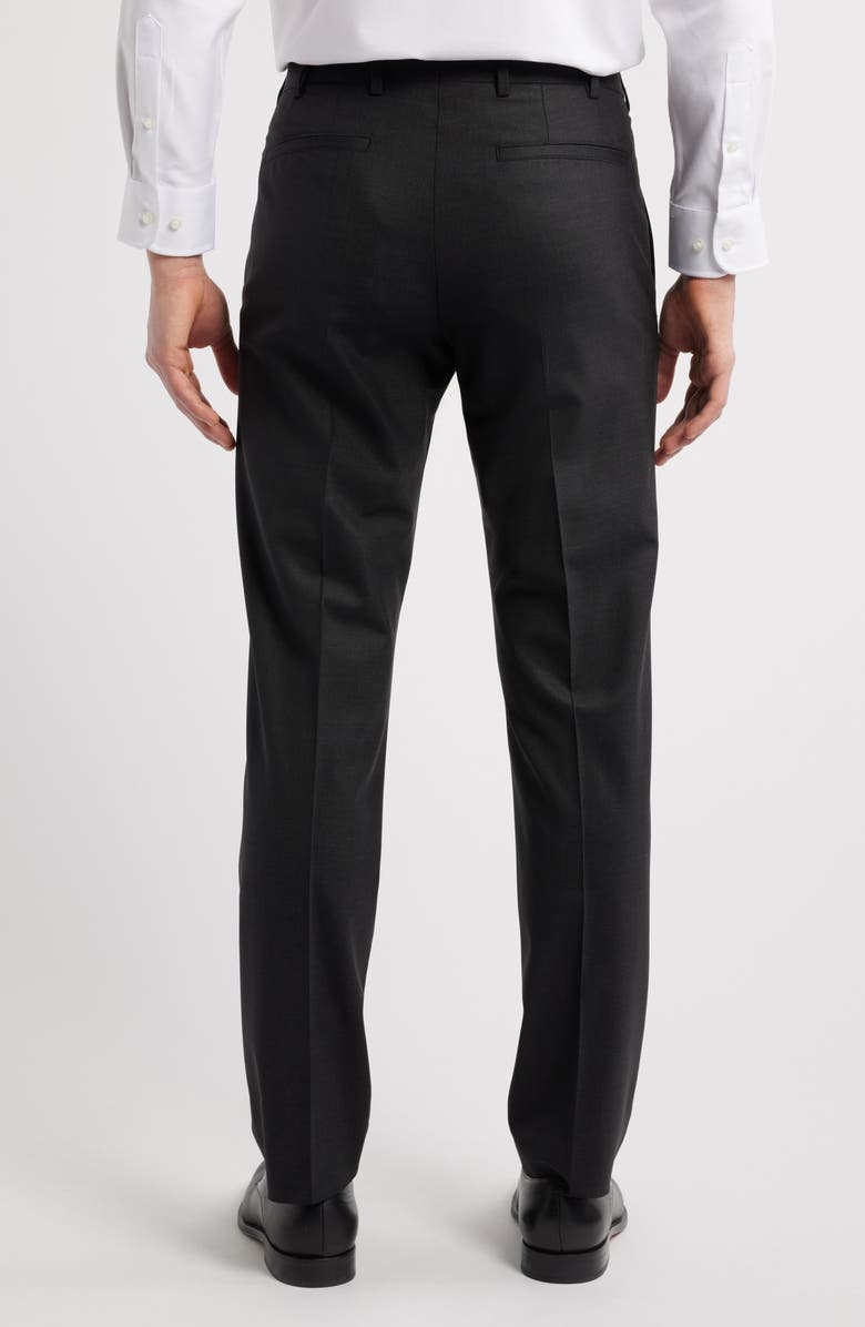 Bugatchi Regular Fit Stretch Wool Pants, Alternate, color, Black