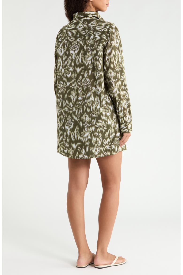 Printed Shirt and Shorts Cover-Up Set, Alternate, color, MULTI
