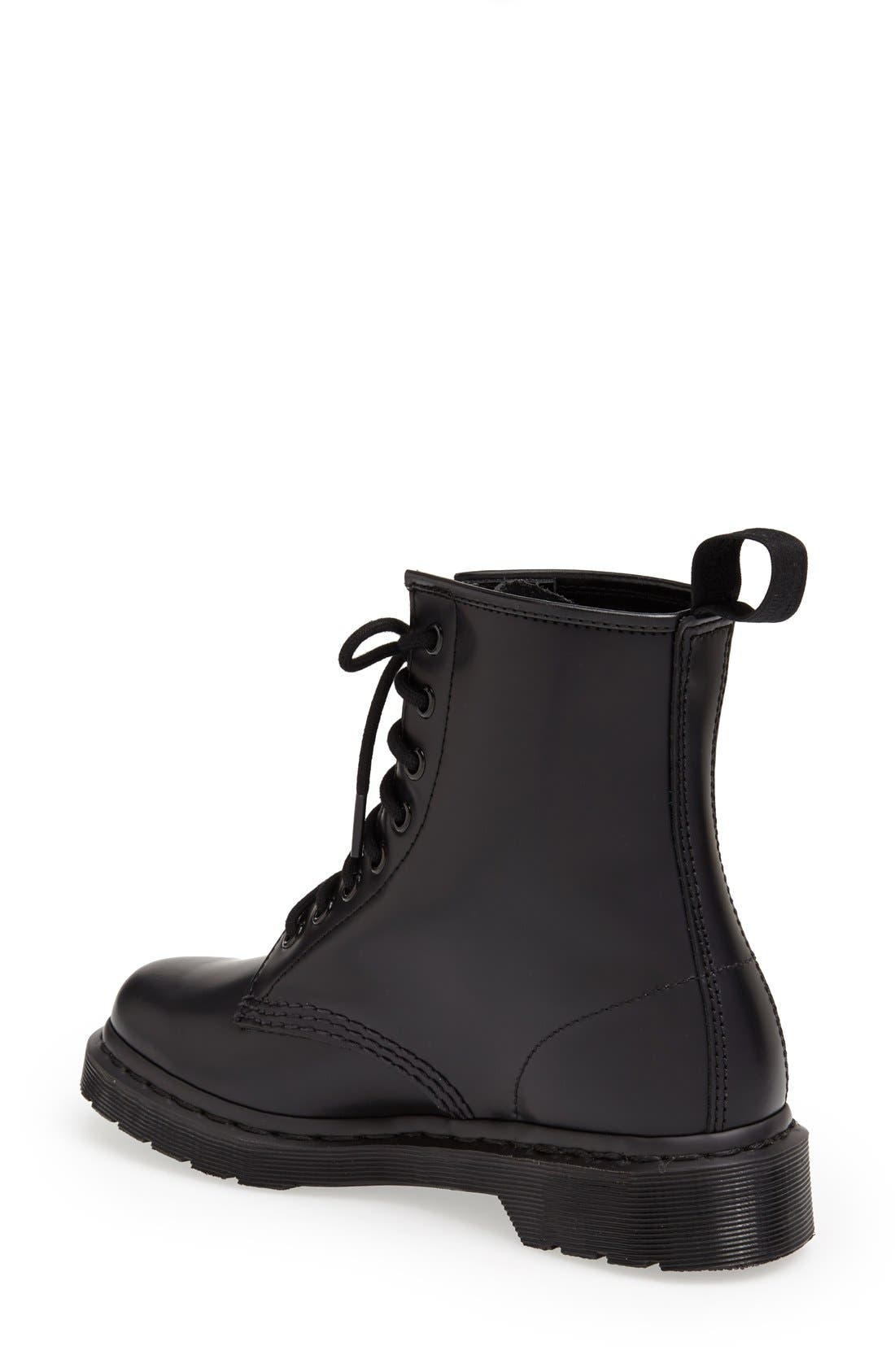 Dr. Martens 1460 Mono Boot, Alternate, color, Black Smooth