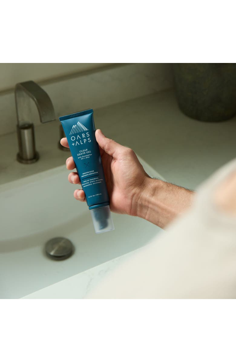 OARS + ALPS Clear Shave Gel, Alternate, color, Blue