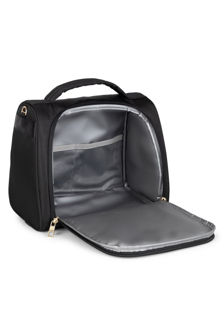 Insulated Twill Bottle Bag, Alternate, color, BLACK