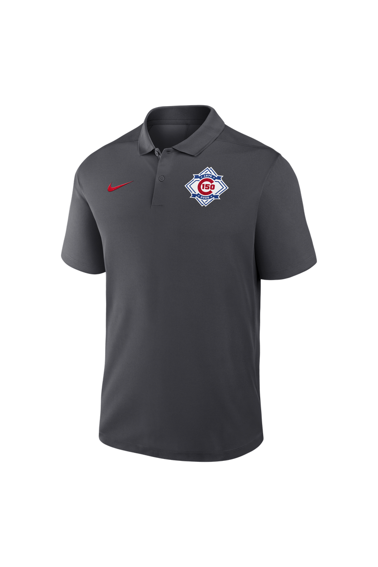 Men's Nike Anthracite Chicago Cubs 150th Anniversary Victory Dri-FIT Polo, Alternate, color, Anthracite