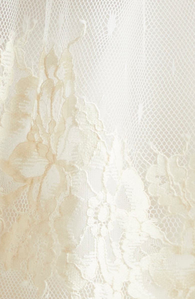 Cinq à Sept Missy Embroidered Floral Lace Mesh Top, Alternate, color,