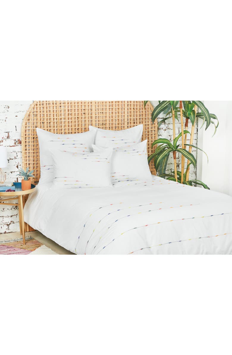 carol & frank 26" x 26" Raina Cotton Euro Pillow Sham, Alternate, color, White