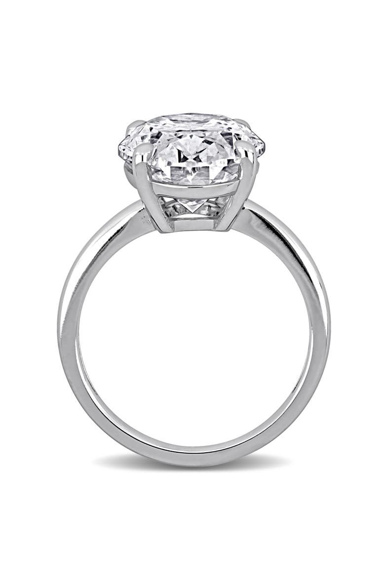 7 CTW Lab-Grown Diamond Oval Solitaire Ring 14k, Alternate, color, White Gold