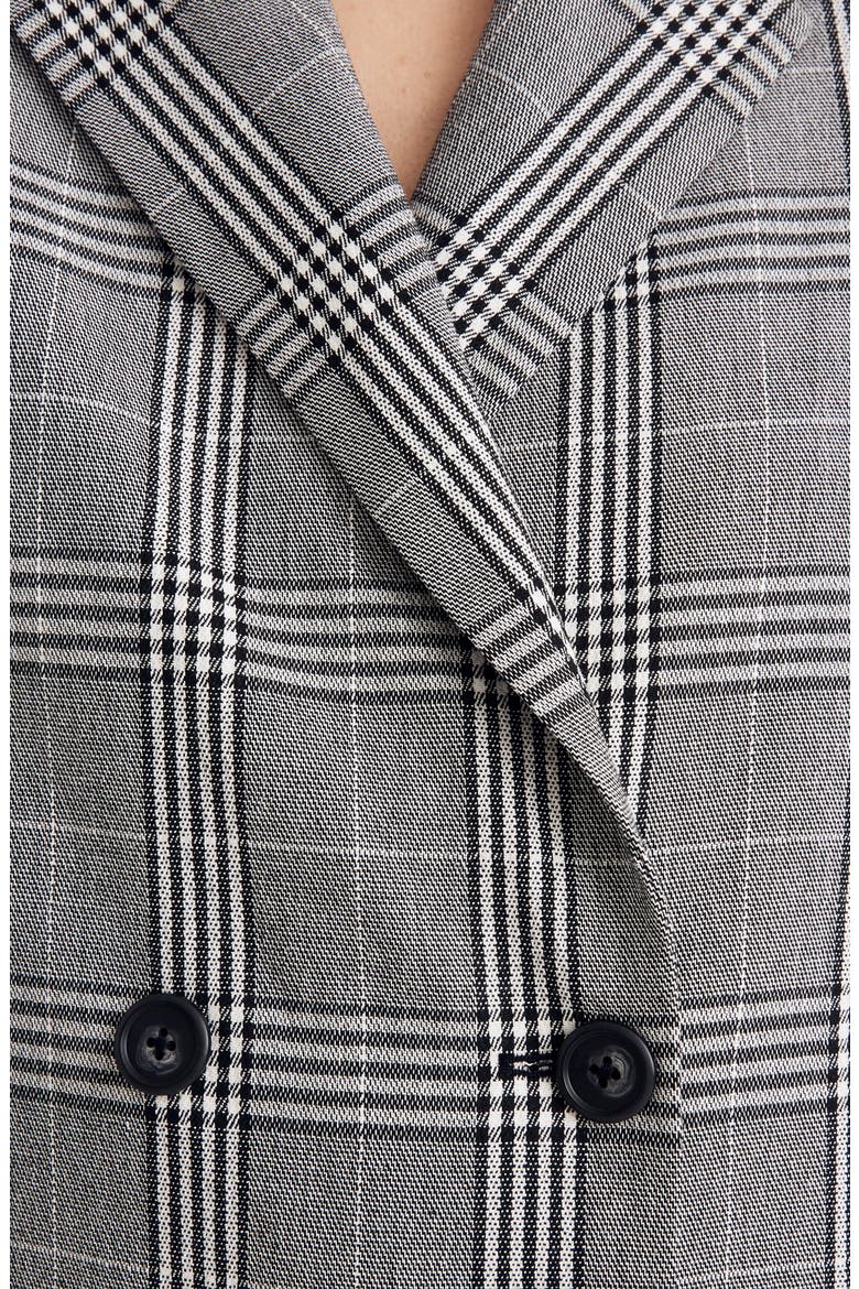 Caldwell Plaid Double Breasted Blazer, Alternate, color, CLASSIC BLACK