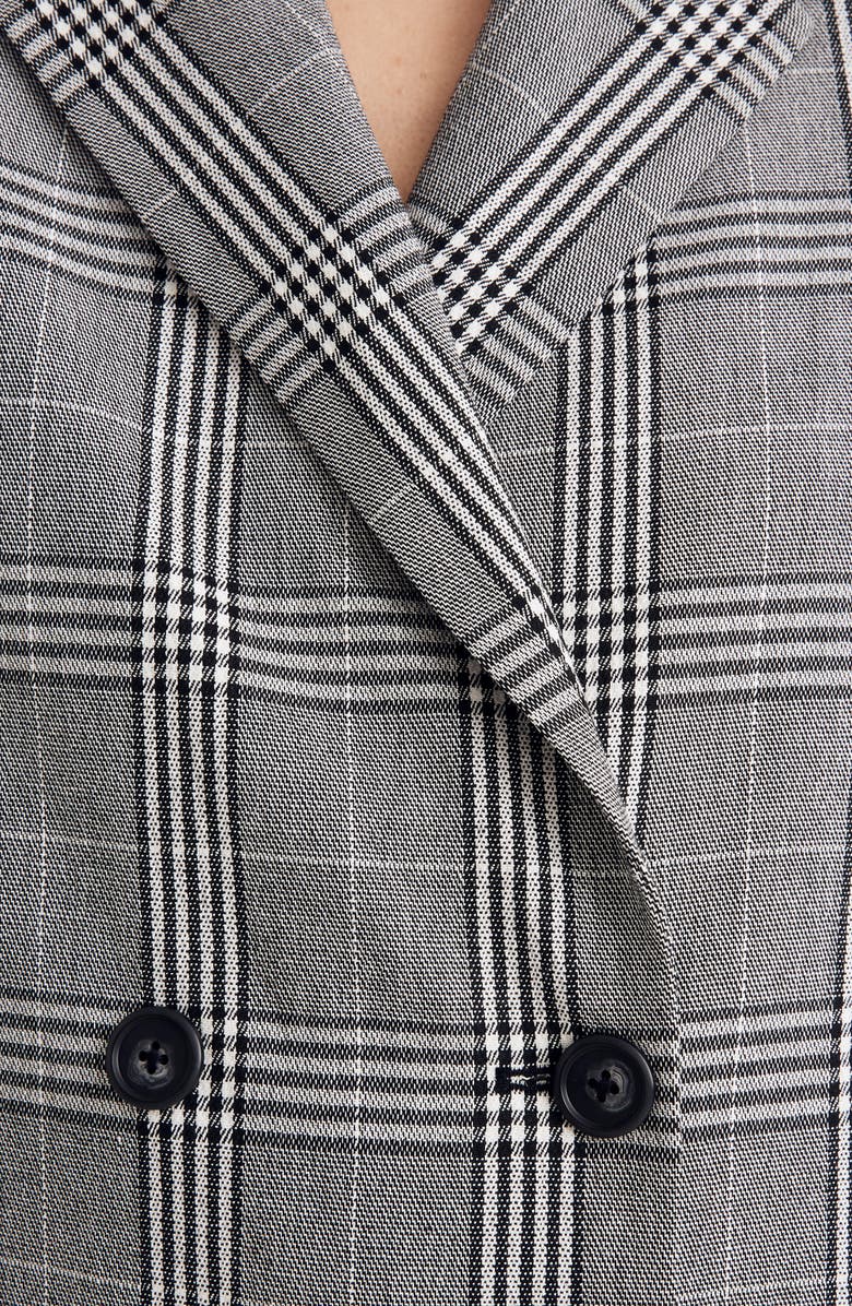 Madewell Caldwell Plaid Double Breasted Blazer, Alternate, color, 