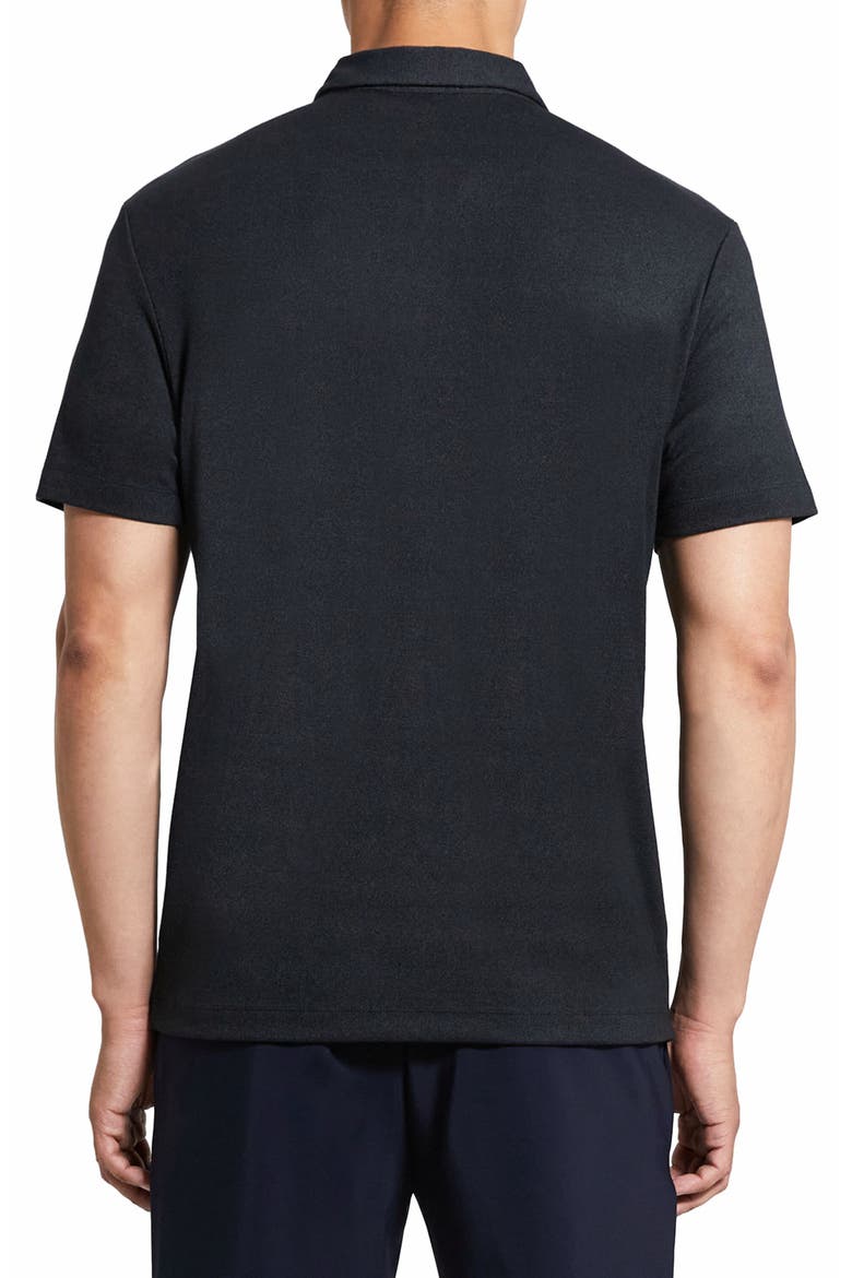 Bron Anemone Modal Blend Jersey Polo, Alternate, color, BLACK MULTI
