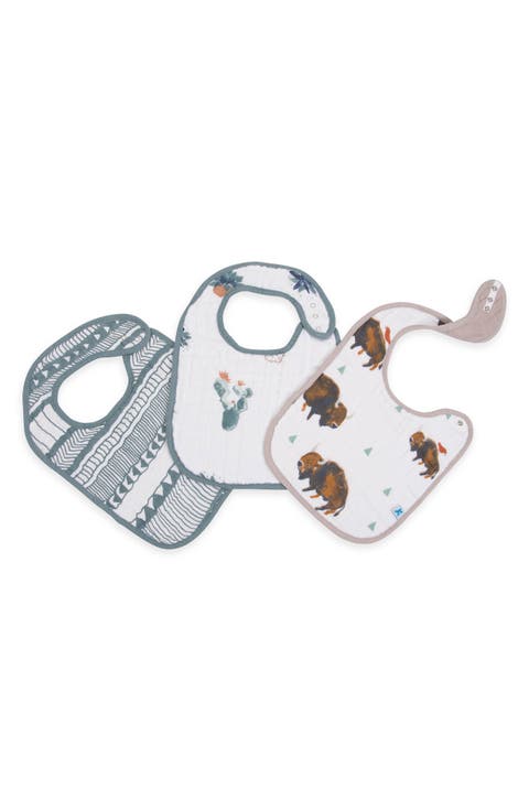 3-Pack Classic Cotton Muslin Bibs