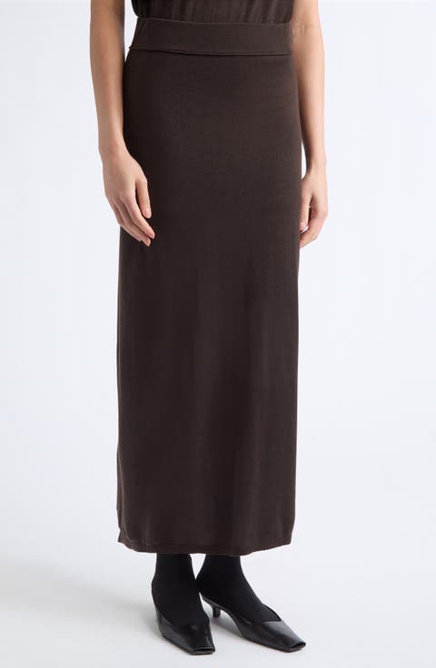 Long Knit Skirt