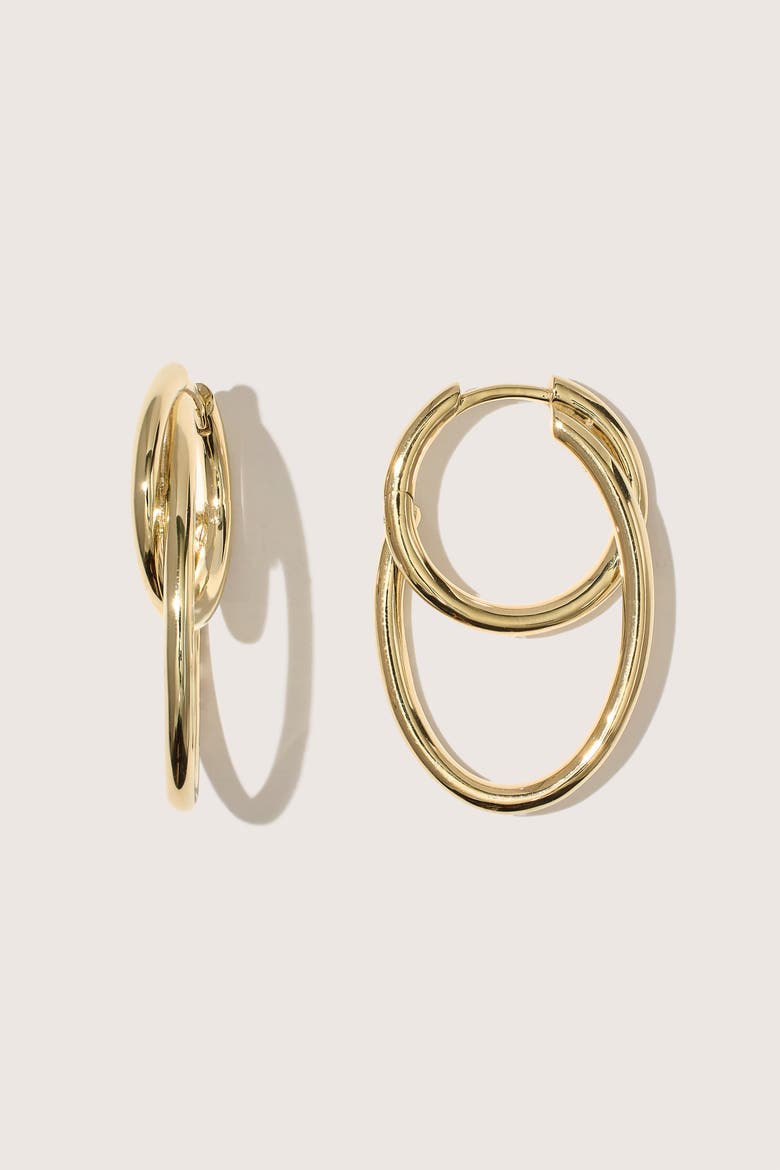 14kt Gold Vermeil  Loom Earrings, Main, color, Yellow Toned Gold