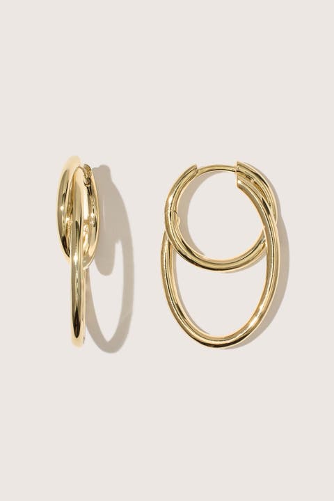 14kt Gold Vermeil  Loom Earrings