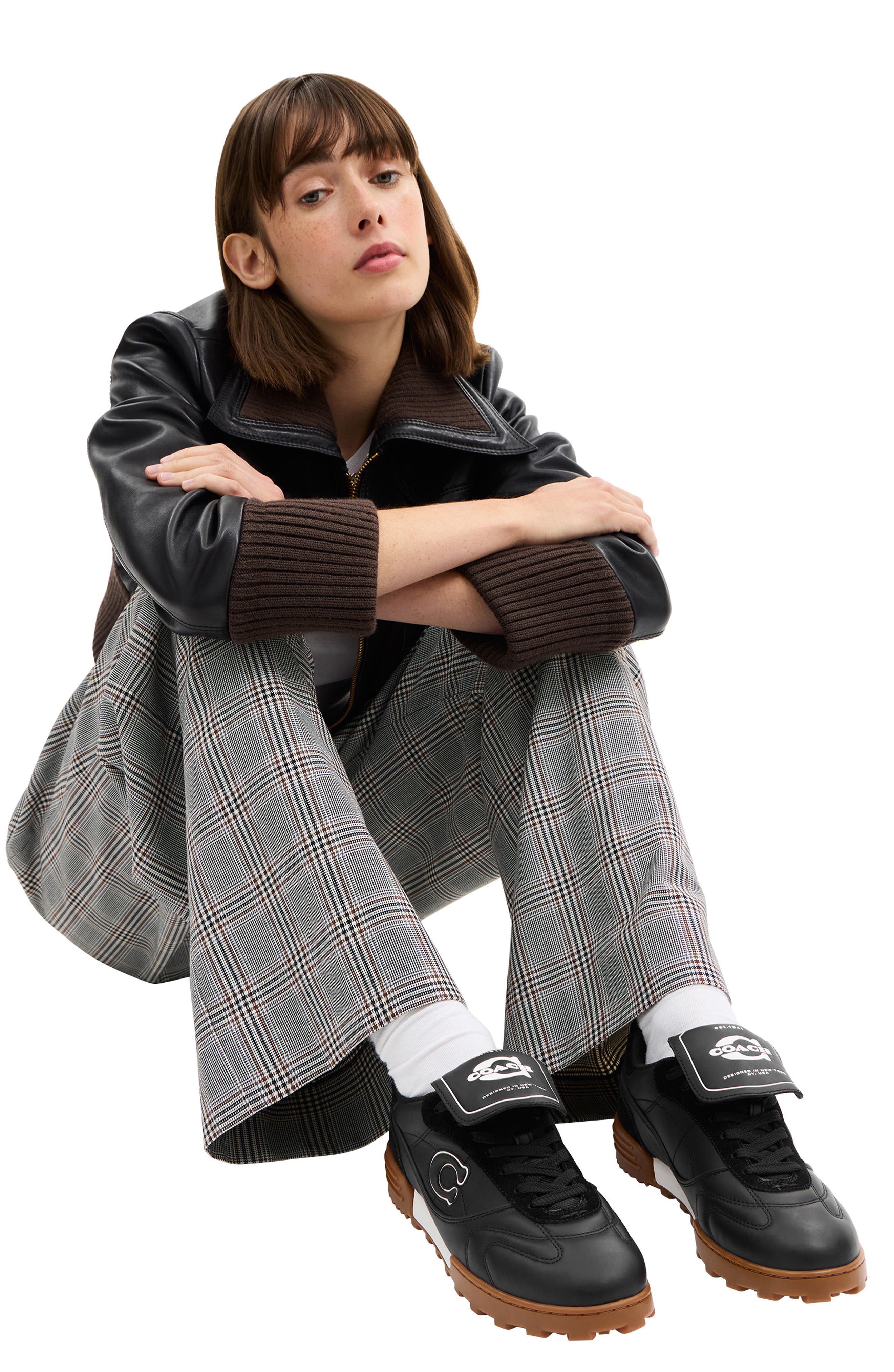 COACH Match Sneaker, Alternate, color, Black