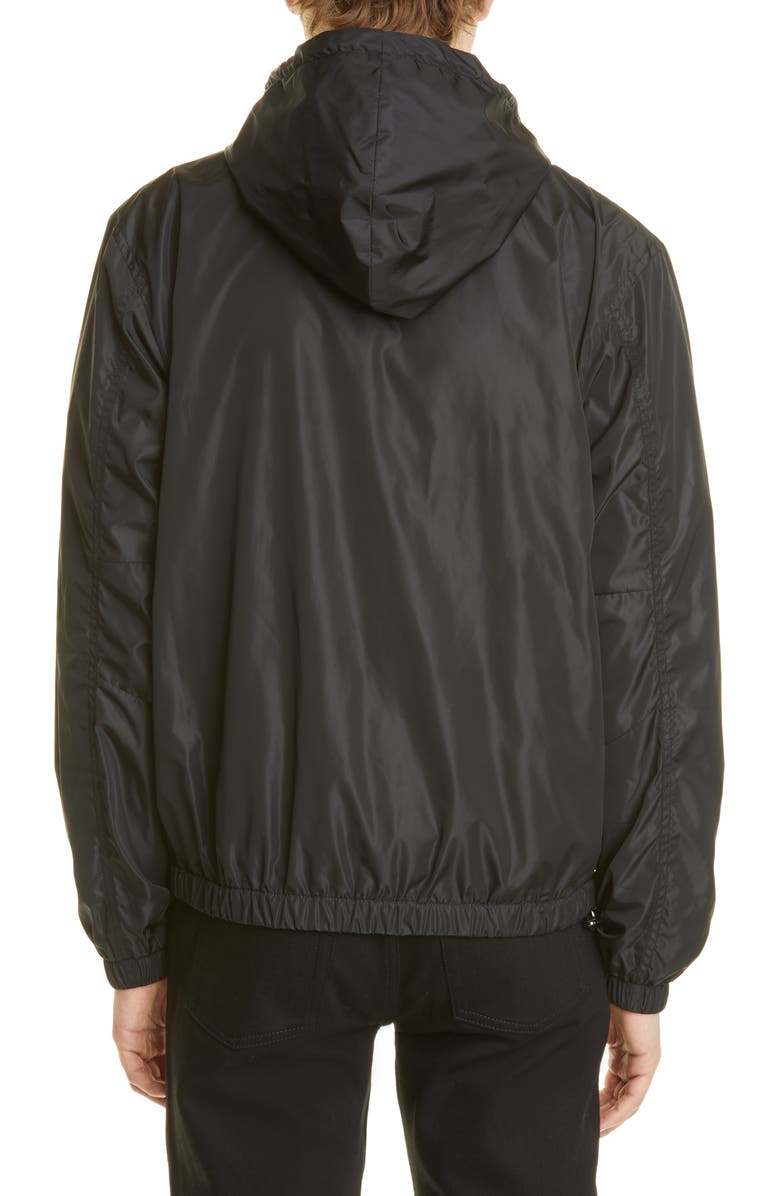 Givenchy Hooded Nylon Windbreaker, Alternate, color,