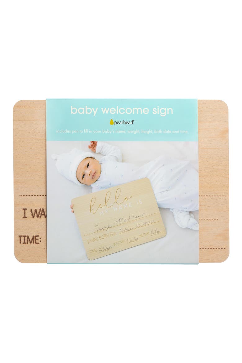 Wooden Birth Announcement Photo Prop, Alternate, color, NONE