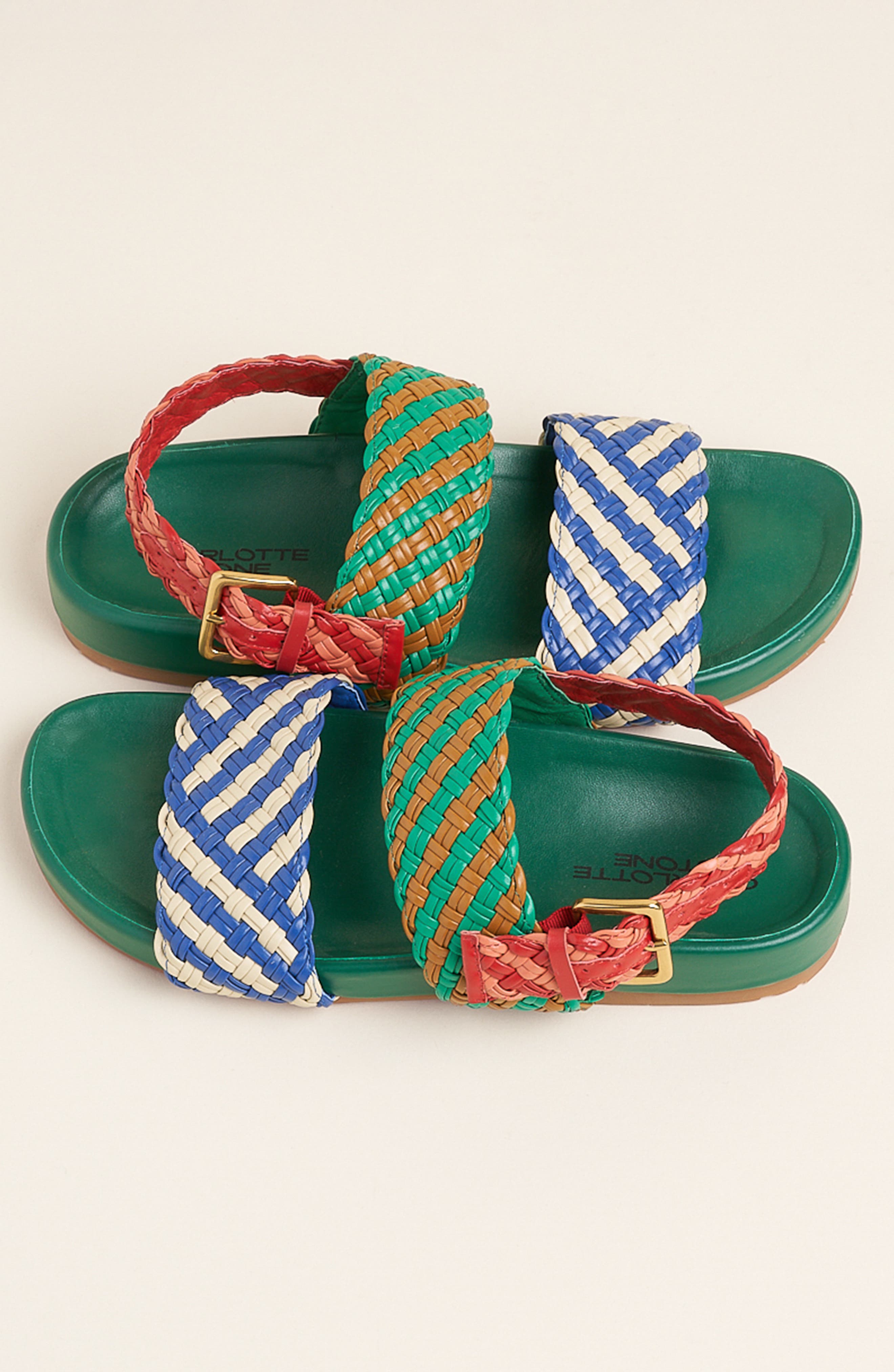Charlotte Stone Chad Woven Slingback Sandal, Alternate, color, 