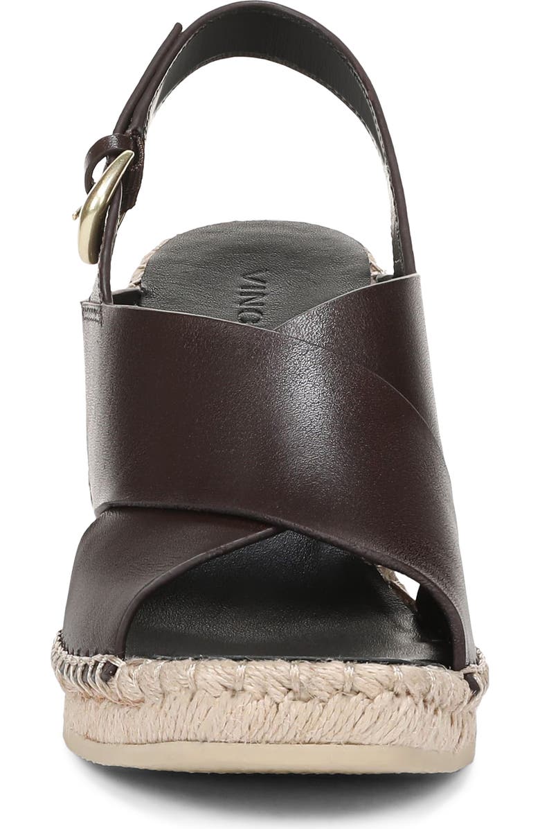 Vince Georgia Espadrille Wedge Sandal, Alternate, color, Ganache