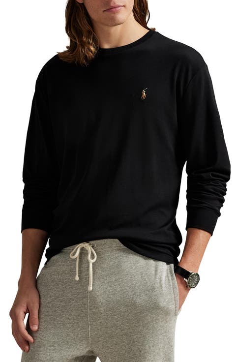Classic Fit Long Sleeve Cotton T-Shirt