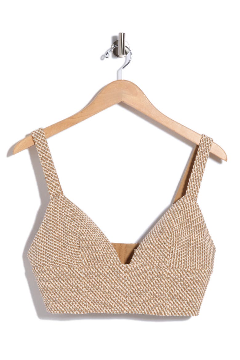 Castalia Cotton Blend Crop Top, Alternate, color, TAN/IVORY MULTI