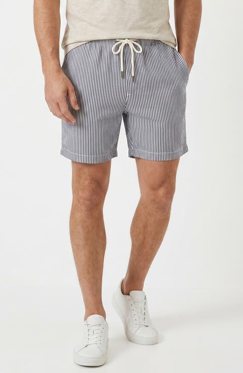 Linen Blend Pull-On Shorts