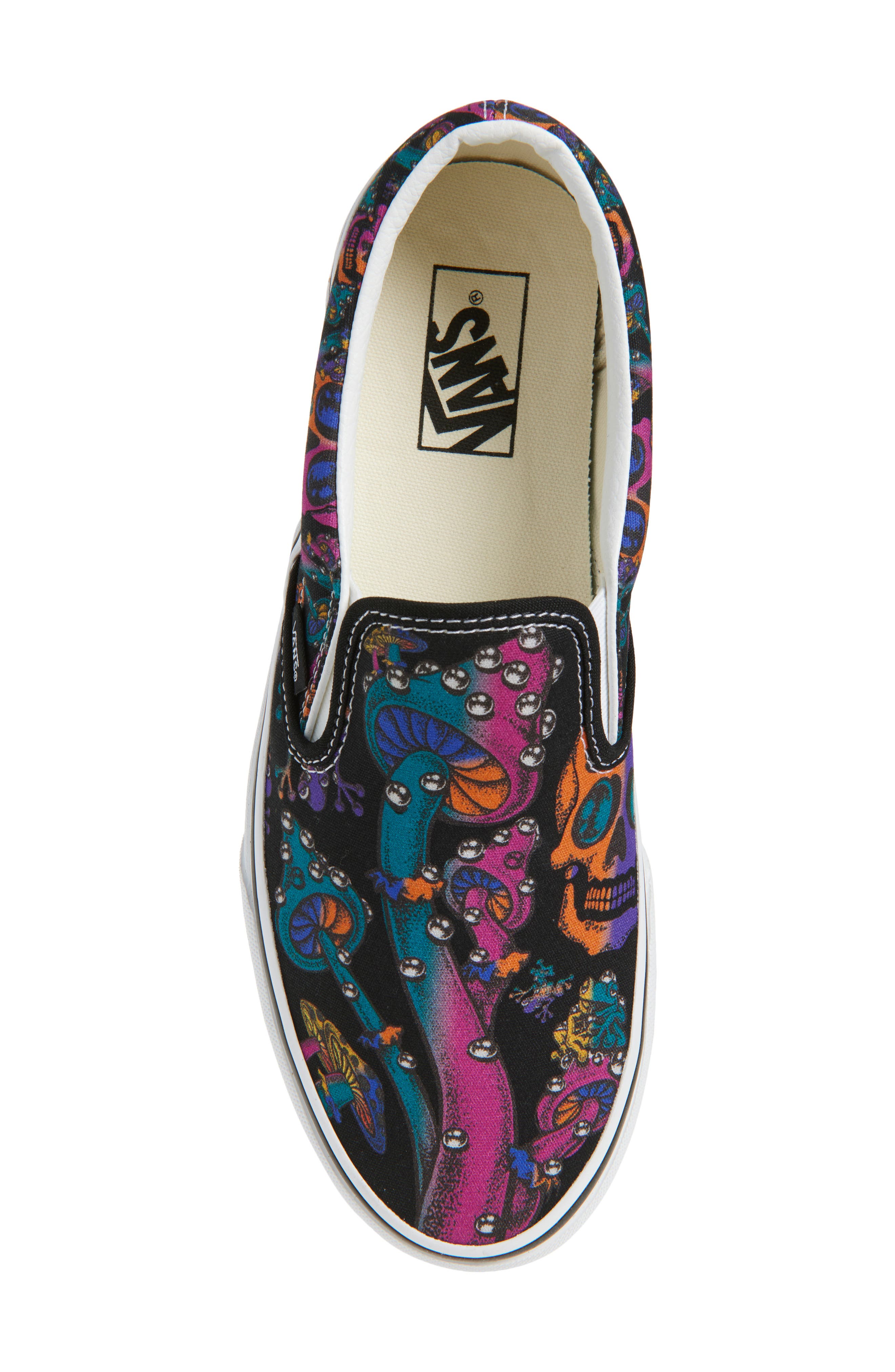 Vans Classic Slip-On, Alternate, color, Black Multi