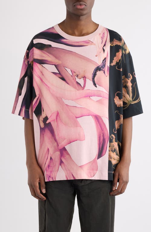 Dries Van Noten Pink Oversized T-shirt In Pink