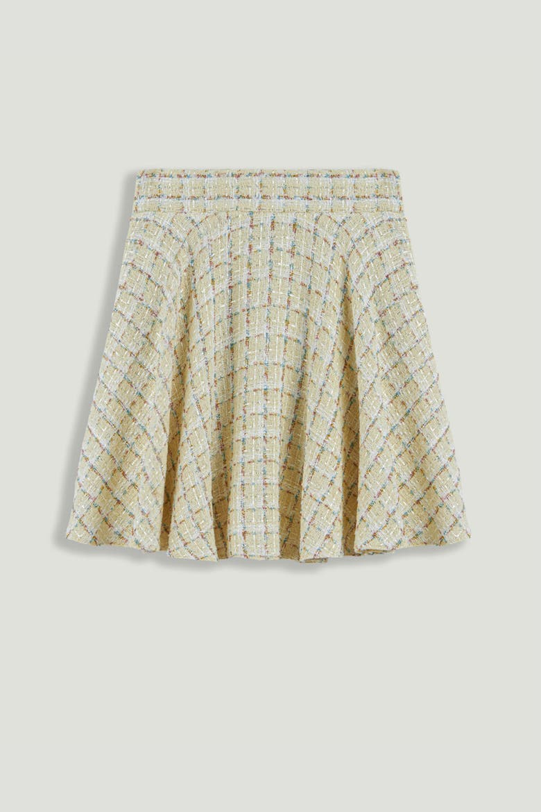 Ruffle Tweed Mini Skirt, Alternate, color, Multi-Colored