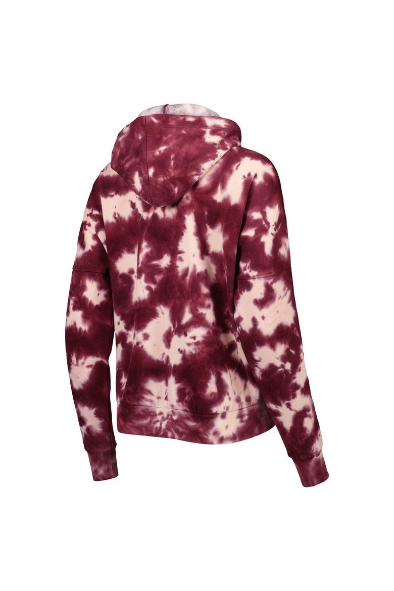 Women's New Era Burgundy Washington Commanders Cloud Dye Fleece Pullover Hoodie, Alternate, color, Burgundy