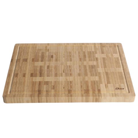 16.5 x 11.8" Rectangular End Grain Wood Cutting Board