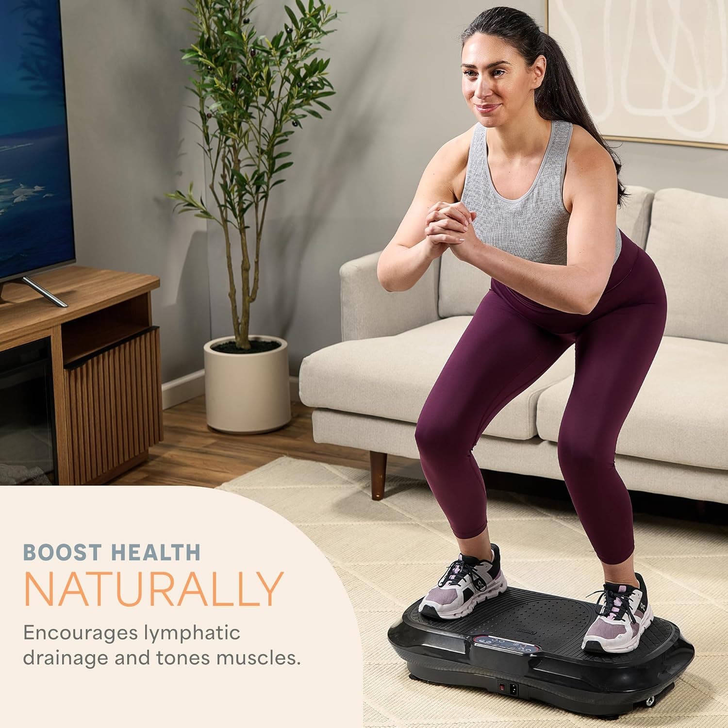 Waver Vibration Plate Exercise Machine Whole Body Vibrating