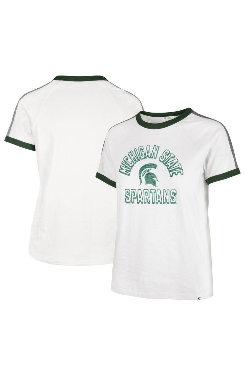 '47 Women's '47 White Michigan State Spartans Sweet Heat Peyton T-Shirt, Main, color,