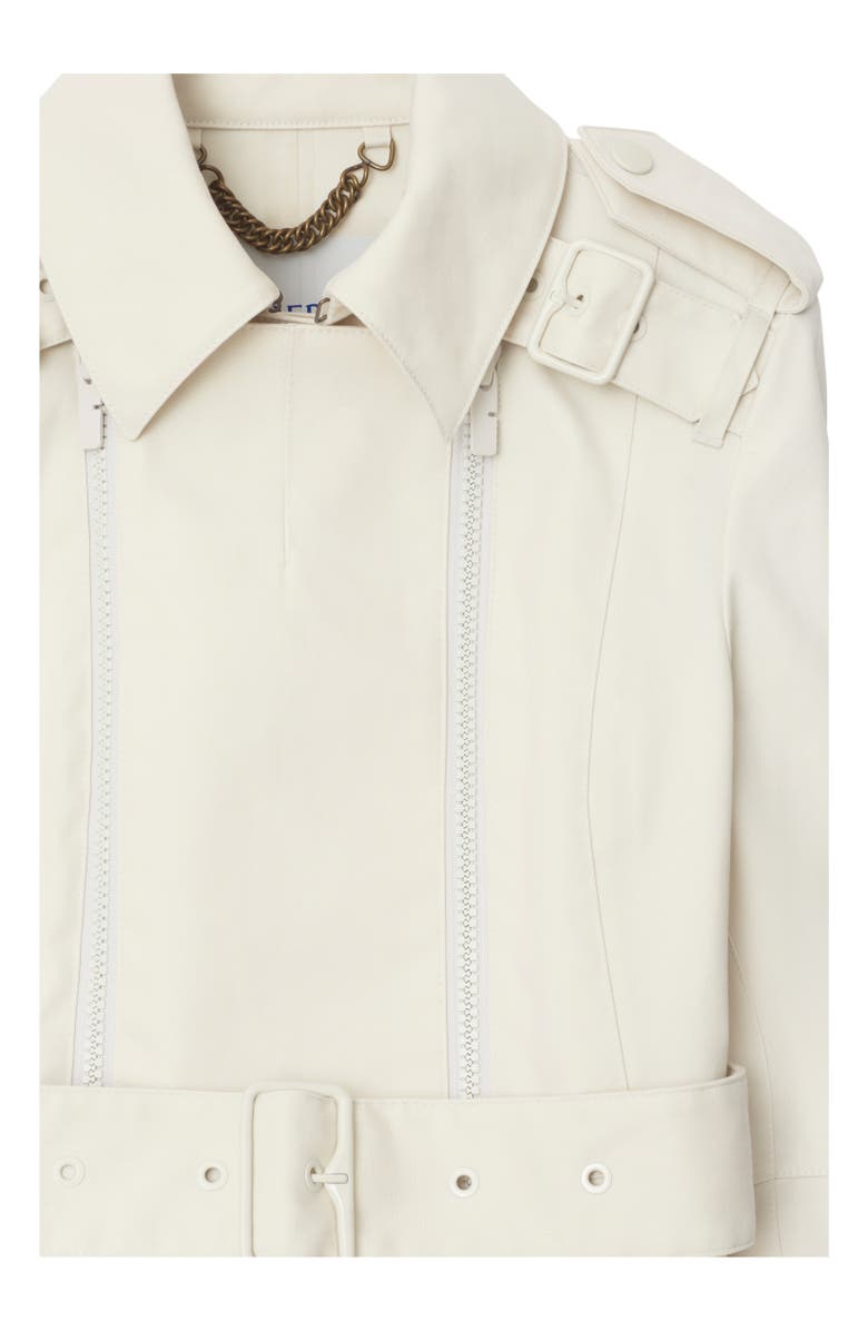Burberry Bonded Cotton Trench Jacket, Alternate, color, Sail