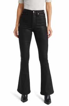 7 For All Mankind Tailorless Coated Ultra High Waist Skinny Bootcut Jeans