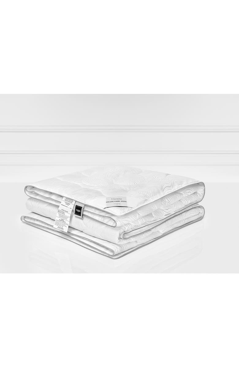 Togas Viento camel wool silk comforter, Main, color, White