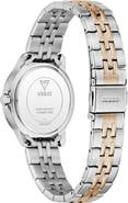 GUESS Round Crystal Accent Bracelet Watch, 32mm