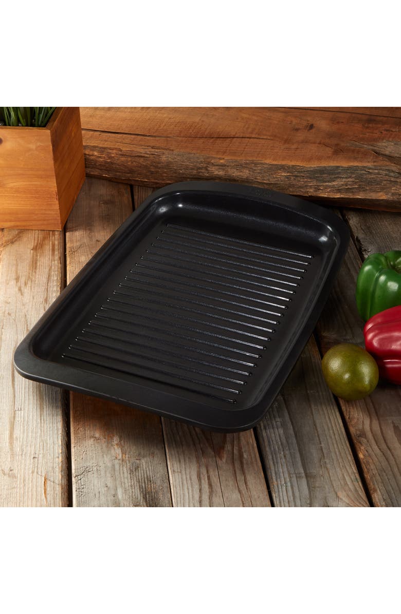 BergHOFF Leo Graphite 12.75" Grill Plate, Alternate, color, Black