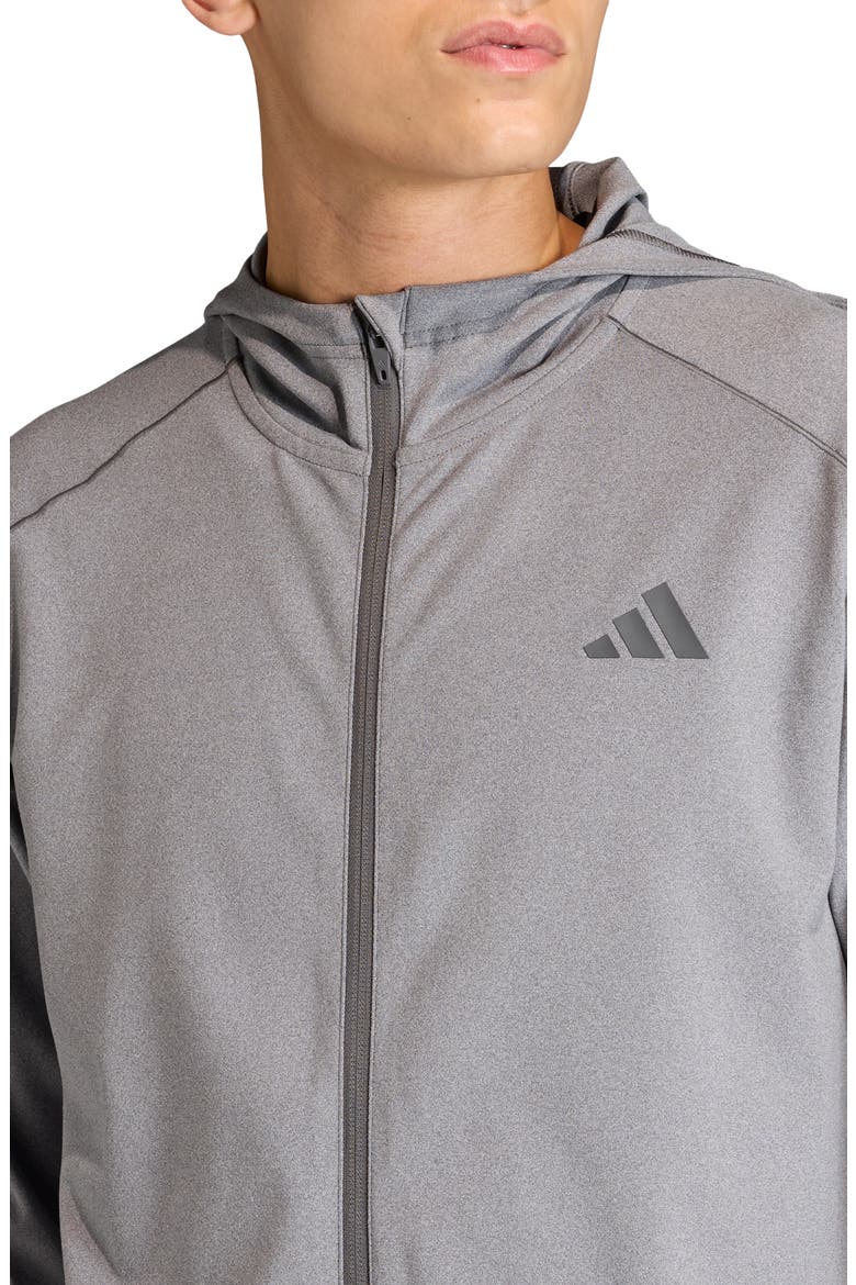 Puremotion Zip-Up Hooded Jacket, Alternate, color, GREY FIVE MELANGE