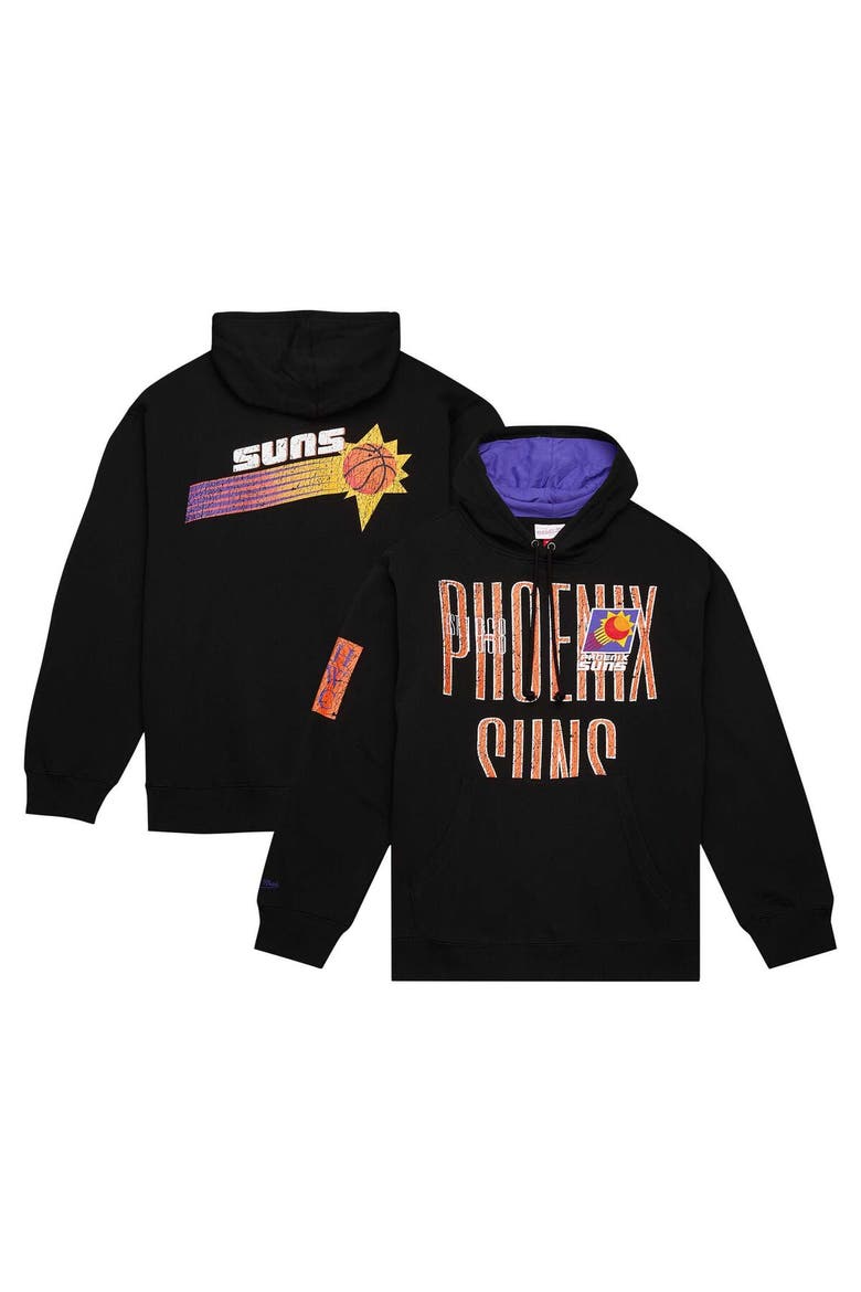 Men's Mitchell & Ness Black Phoenix Suns Hardwood Classics OG 2.0 Pullover Hoodie, Main, color, Black