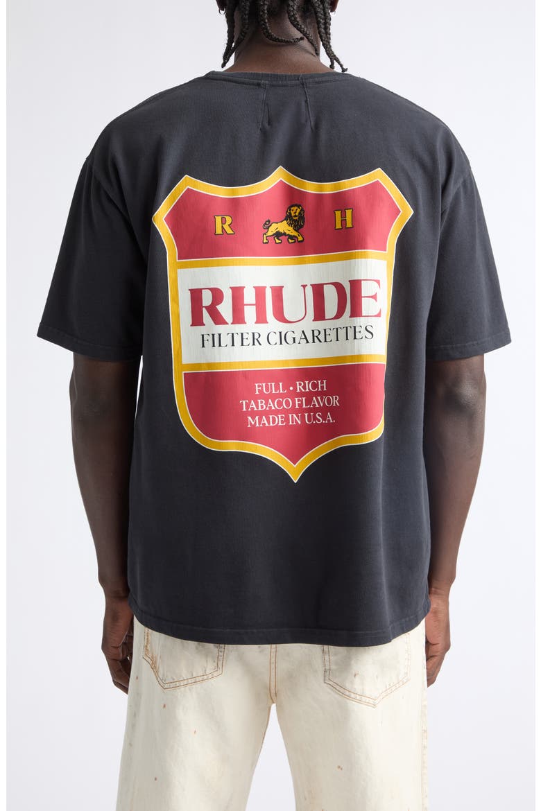 Filatro Crest Cotton Graphic T-Shirt, Alternate, color, VINTAGE BLACK/ RED/ YELLOW