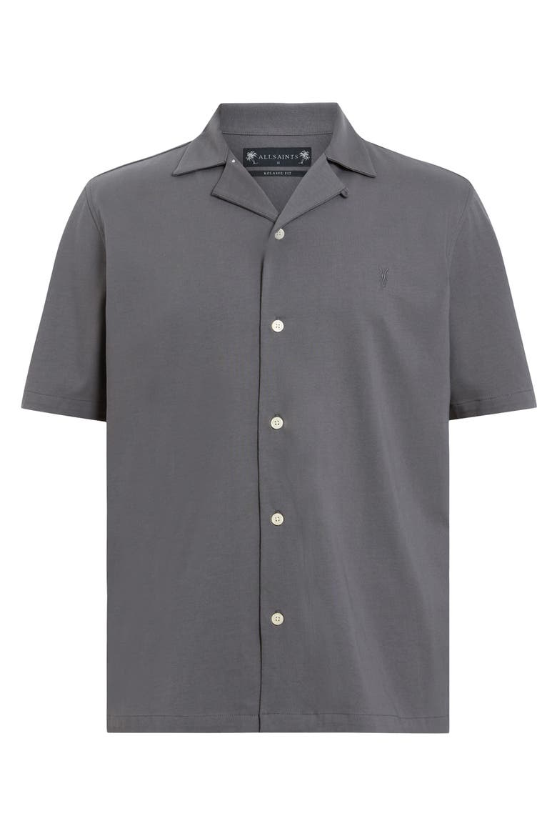 Hudson Camp Shirt, Alternate, color, IRON GREY