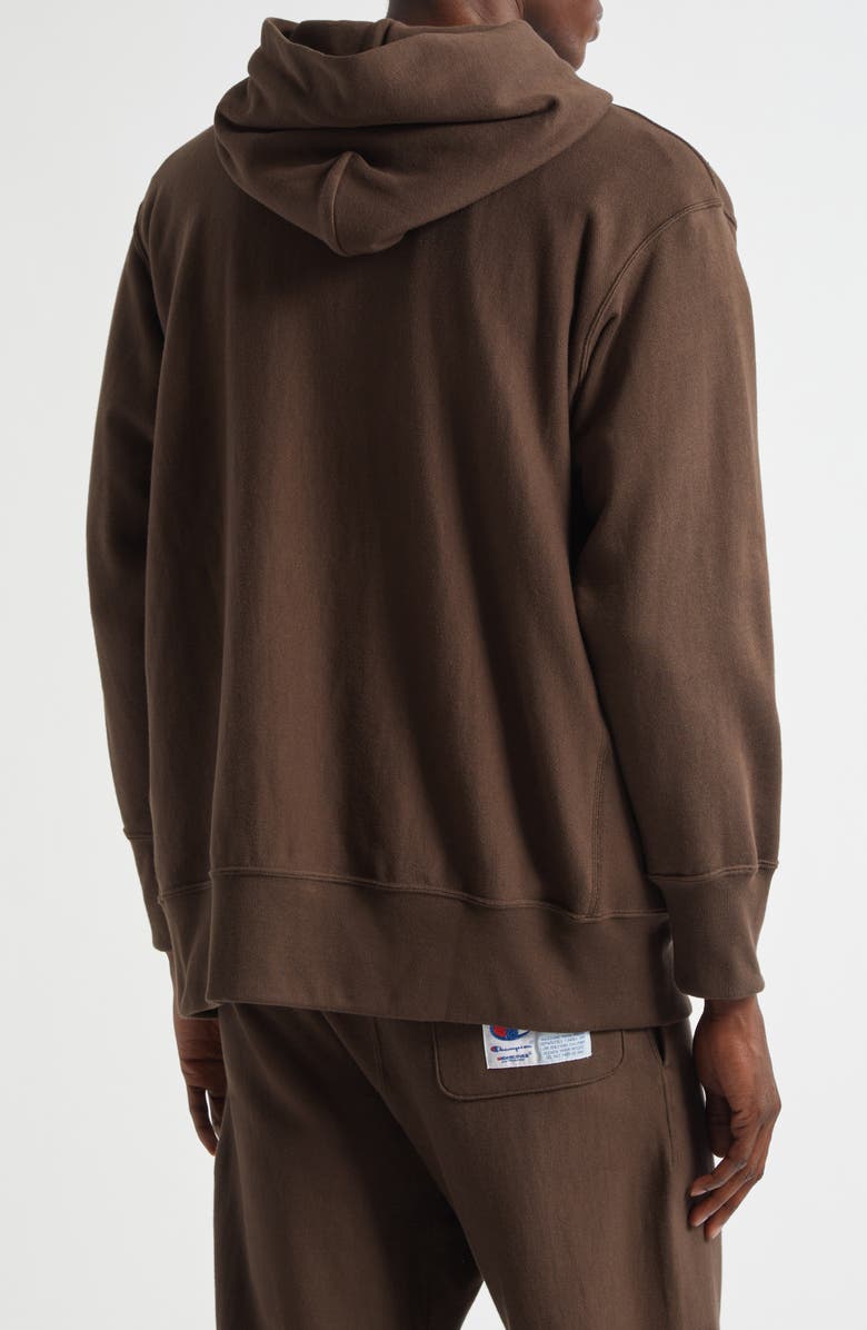 Undercover x Champion Reverse Weave<sup>®</sup> Cotton Fleece Hoodie, Alternate, color, Brown