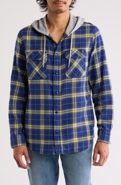 Parkway II Hooded Flannel Button Up Shirt