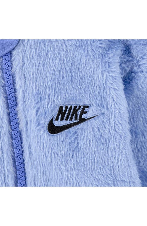 Nike Fleece Romper In Blue