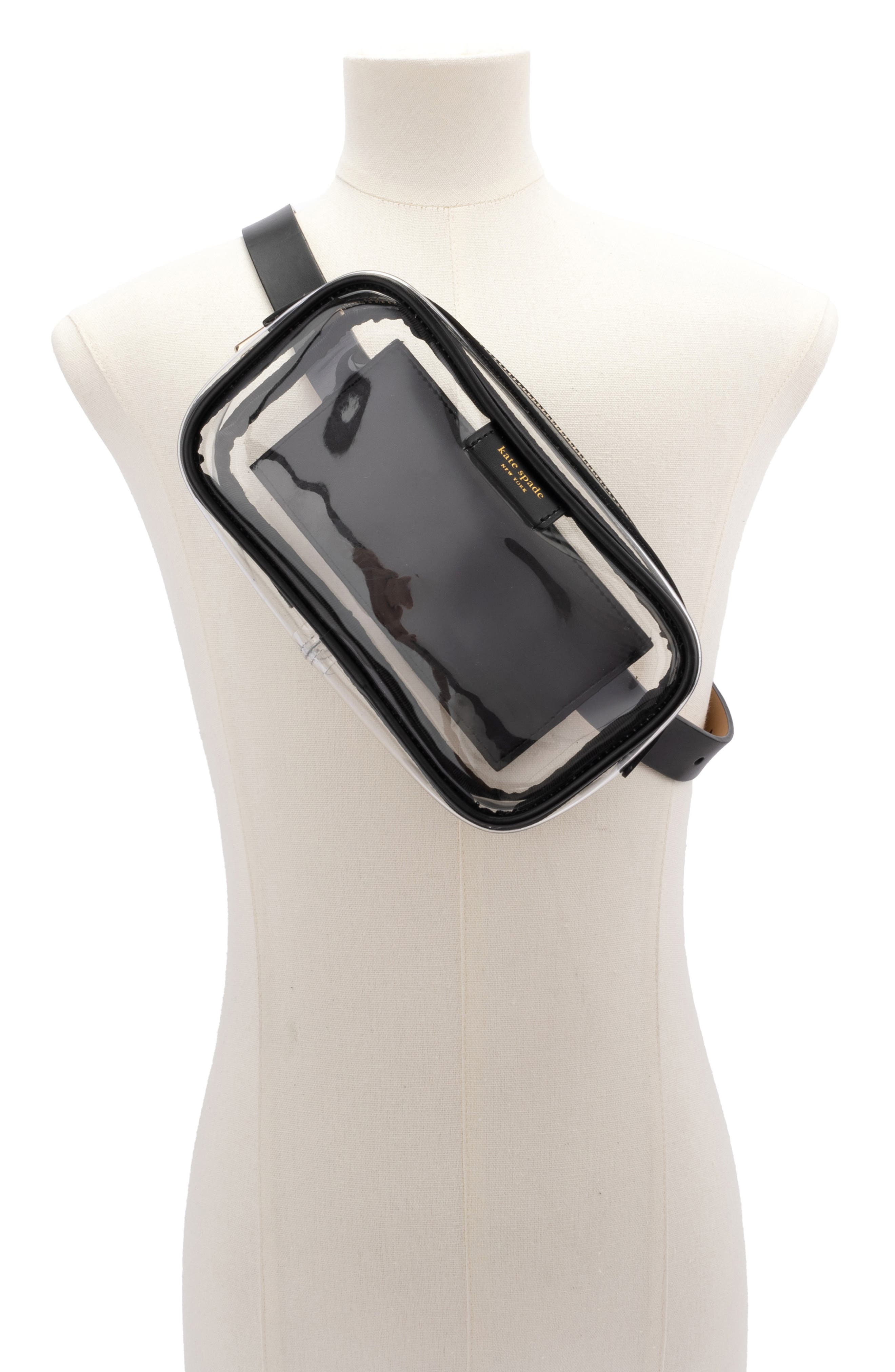 Kate Spade New York clear belt bag, Alternate, color, 