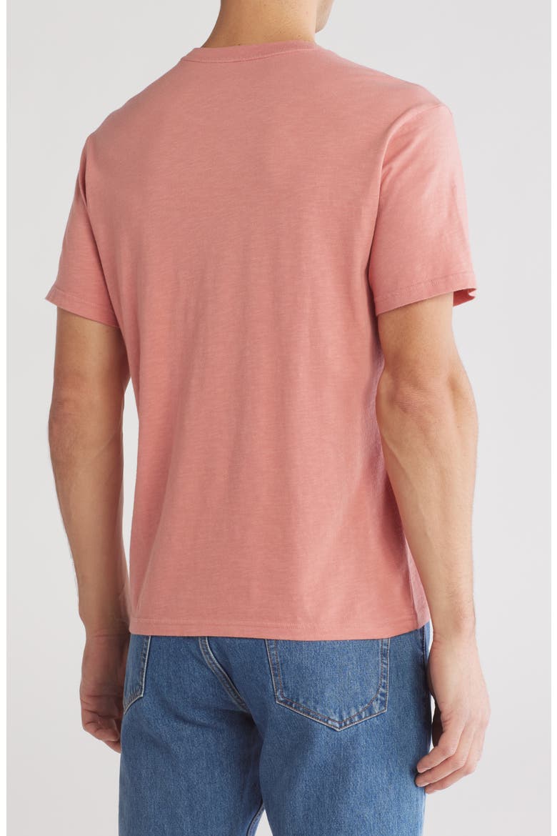 Slub Cotton Crewneck T-Shirt, Alternate, color, PINK DESERT