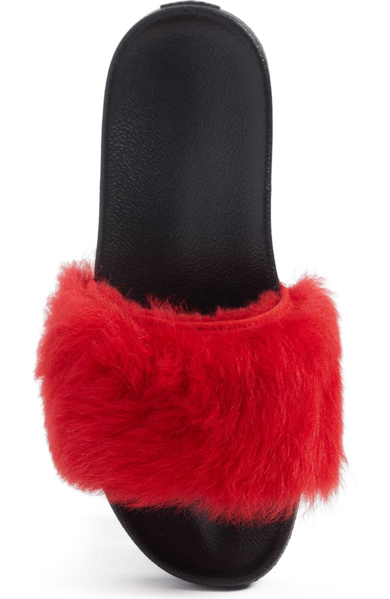 UGG<sup>®</sup> Royale Genuine Shearling Slide Sandal, Alternate, color,