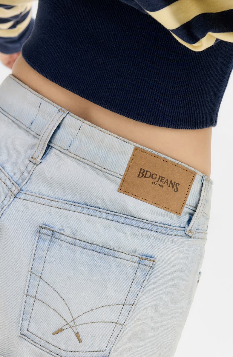 BDG Urban Outfitters Minnie Distressed Denim Cutoff Shorts, Alternate, color, Bleach