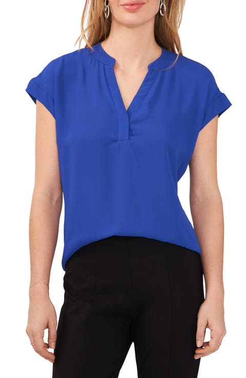 Split Neck Georgette Blouse